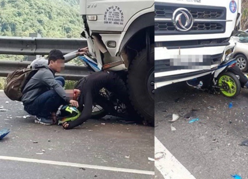 Hiện trường tai nạn vừa xảy ra ở đèo Bảo Lộc, dáng nằm của nạn nhân gây ám ảnh nhất