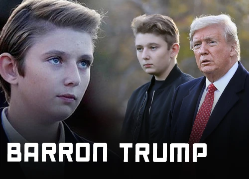 "Hoàng tử Nhà Trắng" với đôi mắt buồn - Barron Trump.