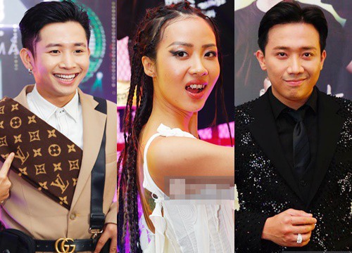 Thảm đỏ Chung kết Rap Việt: Suboi khoe răng kim cương, Trấn Thành - Diễm My 9x quá ngầu, Ricky Star diện cả cây đồ hiệu