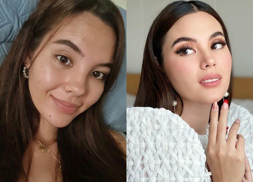Mặt mộc của Hoa hậu Hoàn vũ Catriona Gray