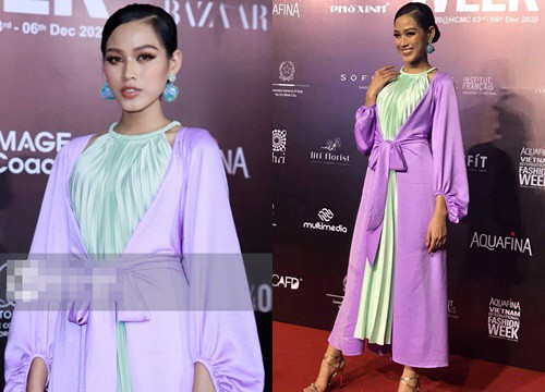 Netizen tranh cãi về nhan sắc Hoa hậu Đỗ Thị Hà qua ảnh mộc tại sự kiện: "Gầy gò và dừ hơn tuổi, sao khác ảnh tự đăng thế này?"
