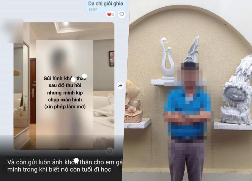 SỐC: Người tình của mẹ nhắn tin gạ gẫm cô con gái chưa đủ 16 tuổi gửi ảnh khỏa thân, dụ dỗ phải "quan hệ" mới có body đẹp