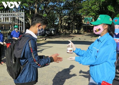 Miền Trung: Nhiều thí sinh vắng buổi thi sáng nay do thực hiện giãn cách xã hội