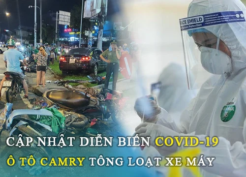 Thêm 3 ca tử vong;Ô tô Camry tông một loạt xe máy