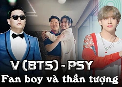 V(BTS)- PSY, Fan boy and idol create a historic moment of kpop