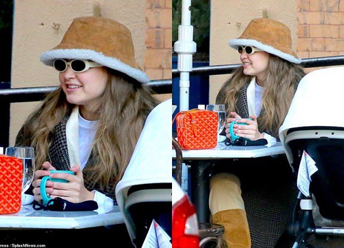 Gigi Hadid diện đồ hiệu đi ăn trưa cùng bạn bè
