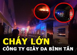 Leather shoe company in Binh Tan district is on fire | Fire in the last days of the year