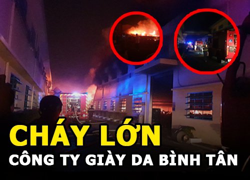 Công ty giày da ở quận Bình Tân đang cháy lớn | Hoả hoạn những ngày cuối năm