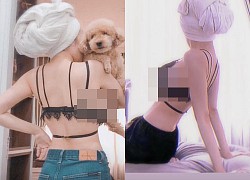 Ms. Tung - &quot;Holy Goddess of Big Breasts&quot; shocked when showing off her bold lingerie photos, revealing her breasts, causing netizens to &quot;spray nose&quot;