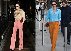 Victoria Beckham &quot;hacked&quot; her long legs, taking advantage of her husband David