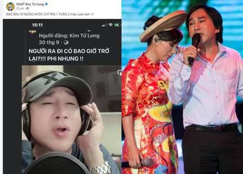 NSƯT Kim Tử Long khoe thành tích khi hát tưởng nhớ Phi Nhung, chi tiết phản cảm gây tranh cãi