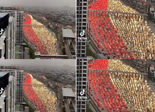 Clip: Màn kẹt xe kinh hoàng nhưng đẹp như tác phẩm nghệ thuật khiến dân tình tấm tắc khen mãi không thôi