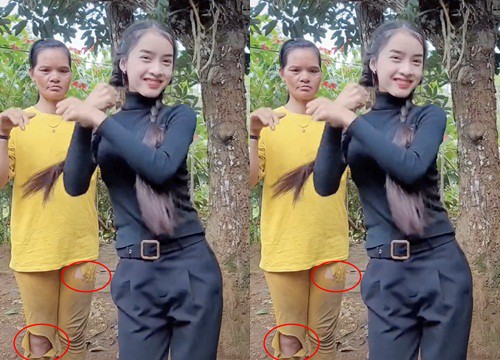 Thiếu nữ Ba Na kéo phụ huynh làm clip nhảy nhót, xinh đấy nhưng chiếc quần rách của người mẹ ngay lập tức nổ ra cuộc tranh cãi