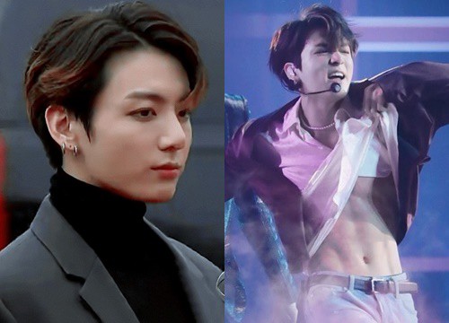Cứ sang Mỹ, Jungkook lại "bung tỏa" visual: Gây bão Grammy với gương mặt sắc như dao, náo loạn BBMAs chỉ nhờ 6 múi bức thở