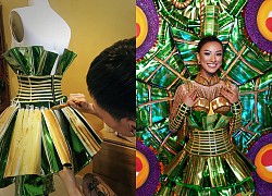 Unique national costume &quot;Who&#39;s gone?&quot; of Vietnam at Miss Universe, close-up of the preparation process