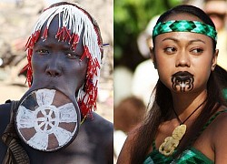 Black tattooed chin lips, bigger earlobes will be more beautiful and strange beauty standards of countries