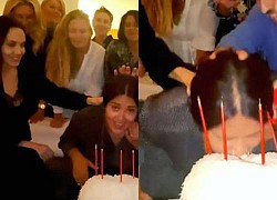 Angelina Jolie is jealous of &quot;sex bomb&quot; Salma, pressing her co-star&#39;s head into a birthday cake with red candles?