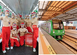 A group of topless youths &quot;dirty advertising&quot; on Cat Linh train station, the Department of Culture and Sports requires strict handling