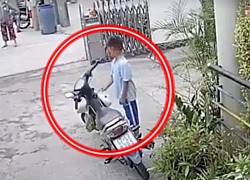 The boy dared to steal things on a motorbike, a whole conspiracy was recorded by the camera that made netizens angry?