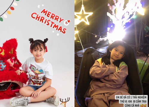 Con gái Mai Phương được đi cắm trại, có kỉ niệm ngày Giáng sinh