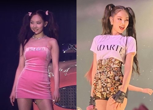 Nayeon (TWICE) is mocking Jennie (BLACKPINK), the style is similar but the charisma is far less