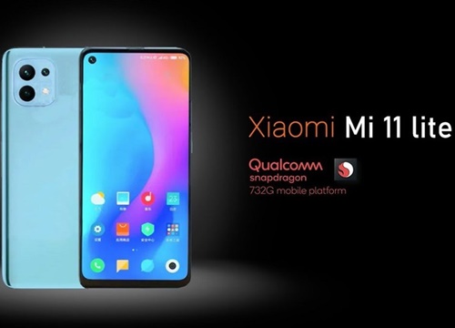 Hình ảnh mới của Xiaomi Mi 11 Lite "khoe" màn hình phẳng phía trước