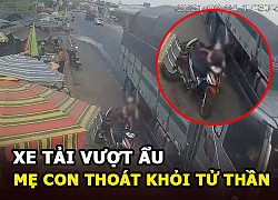 Truck overtakes carelessly - Mother and daughter narrowly escaped death