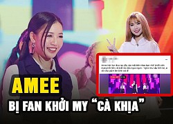 AMEE bị fan Khởi My "cà khịa" khi hát live chênh phô liên tục