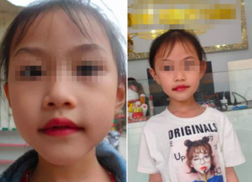 Clip cận cảnh quá trình xăm môi cho bé gái 5 tuổi đang gây bức xúc: Bé có lấy tay ngăn lại nhưng bị quát 'ngồi im đó'