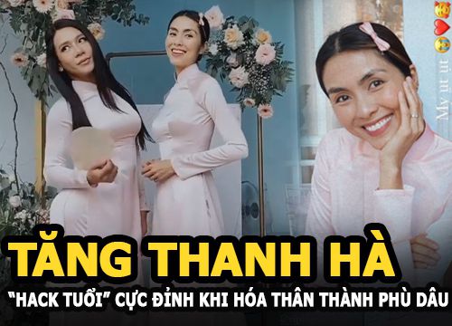 Tăng Thanh Hà "hack tuổi" cực đỉnh khi hóa phù dâu khiến cộng đồng mạng náo loạn