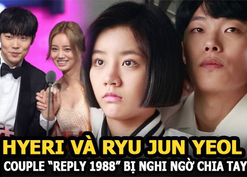 Hyeri và Ryu Jun Yeol - Couple "Reply 1988" bị nghi chia tay vì hành động "ám muội" của nhà gái