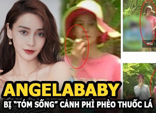 Angela Baby bị "tóm sống" cảnh phì phèo thuốc lá điêu luyện