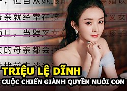 Triệu Lệ Dĩnh chính thức lao vào cuộc chiến giành quyền nuôi con với Phùng Thiệu Phong vì mẹ chồng