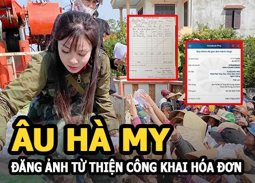 Âu Hà My đăng ảnh làm từ thiện, công khai hóa đơn : "Minh bạch dù chỉ 1 đồng"