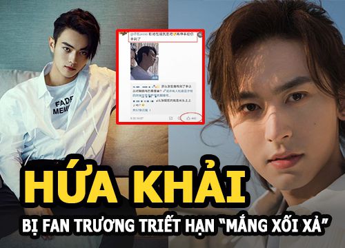 Hứa Khải bị fan Trương Triết Hạn "mắng xối xả" khi gỡ bong bóng ra khỏi đầu đàn anh