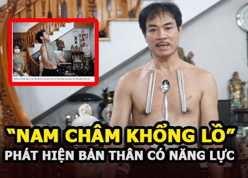 Người đàn ông thử theo clip trên mạng phát hiện cơ thể là "nam châm khổng lồ"