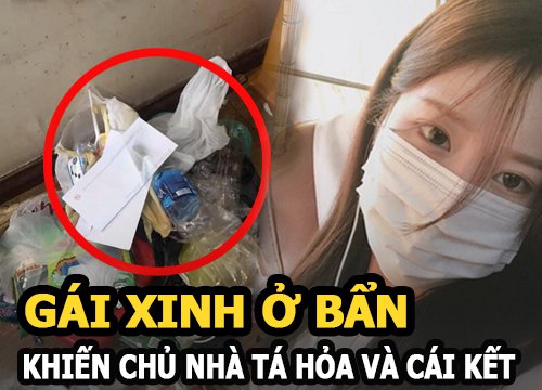 Gái xinh ở bẩn khiến chủ nhà tá hoả: Gối mốc meo đen sì, rác ngập không có lối đi