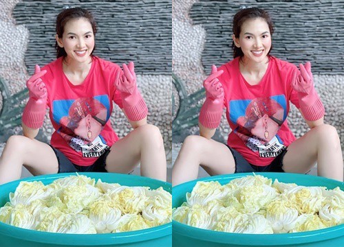 Anh Thư bán kim chi khi giãn cách xã hội