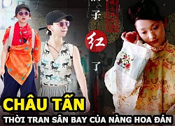 Châu Tấn xuất sắc trên thảm đỏ nhưng thời trang sân bay bị netizen chê đối lập hoàn toàn