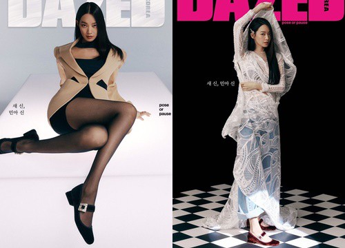 Shin Min Ah "bùng nổ visual" trong ảnh tạp chí đầu tiên sau tin kết hôn với Kim Woo Bin, nhìn body đúng kiểu "toàn chân phái"