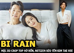 Bi Rain wore a crop top with her belly button open, netizens called Kim Tae Hee&#39;s name because she let her husband wear auntie clothes