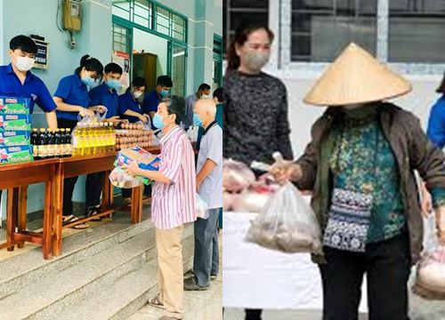 The old woman thanked profusely when she received gifts for the epidemic season, and 9 children still work as hired laborers