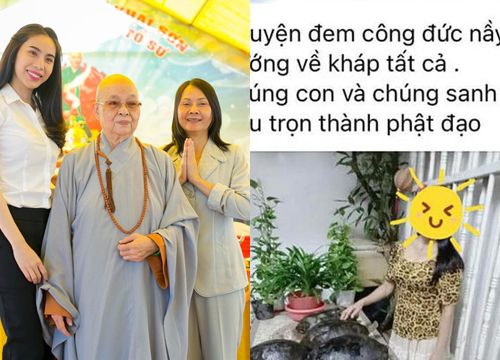 Nóng: Mẹ ruột Thủy Tiên nhận "gạch đá" vì bạo hành rùa phóng sinh?