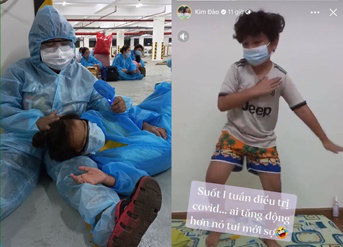 Đang điều trị trong khu cách ly, con trai Kim Đào vẫn vui vẻ