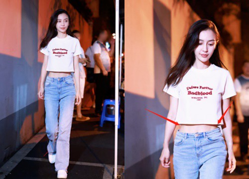 Angelababy showed off her ant waist, decided to keep quiet about rumors of divorce Huynh Xiaoming