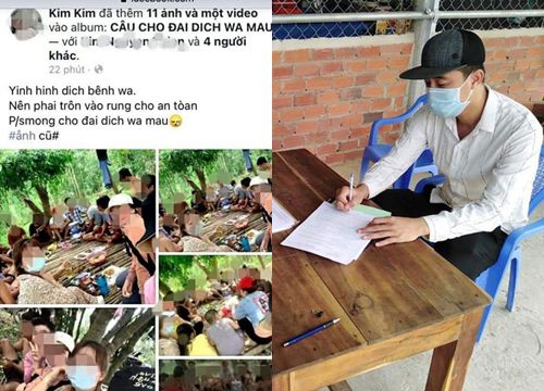 21 nam, nữ vào rừng nhậu rồi "khoe" trên Facebook bị phạt hơn 200 triệu đồng