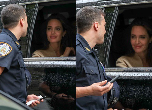 Angelina Jolie was &quot;caught&quot; by the police, her beauty made netizens fall in love