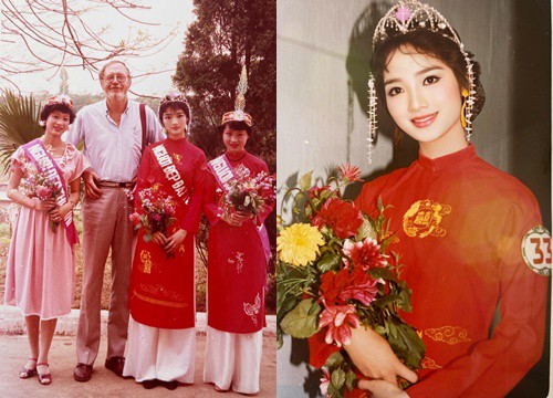 Ảnh Giáng My đăng quang Hoa hậu đền Hùng 29 năm trước