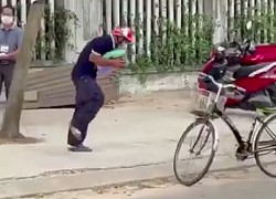 The clip of a man jumping with joy when he is given charity rice is heartbreaking