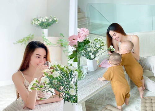 Hồ Ngọc Hà bị 2 con phá đám khi chụp hình